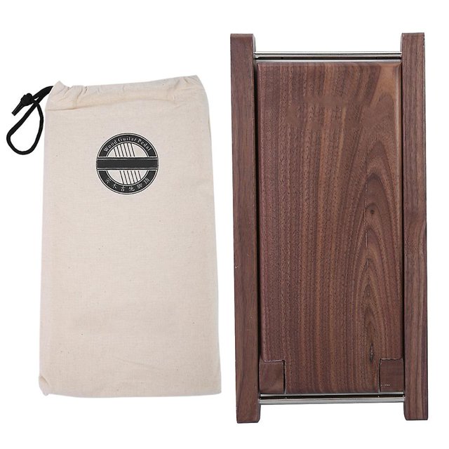 Reposapiés de madera para guitarra acústica, Pedal de reposapiés plegable antideslizante, artesanía sólida, Pla