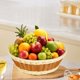 thumbnail image 5 of Cesta De Almacenamiento De Plástico Cesta de almacenamiento multifuncional tejida con diseño de enredaderas de plástico multicolor para frutas, verduras, snacks, dulces y pan (multicolor, 1 pieza). Rk, 5 of 6