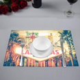 thumbnail image 3 of MKHERT Vintage Las Vegas Boulevard Entrance Sign City View Placemats Table Mats for Dining Room Kitchen Table Decoration 12x18 inch,Set of 6, 3 of 4