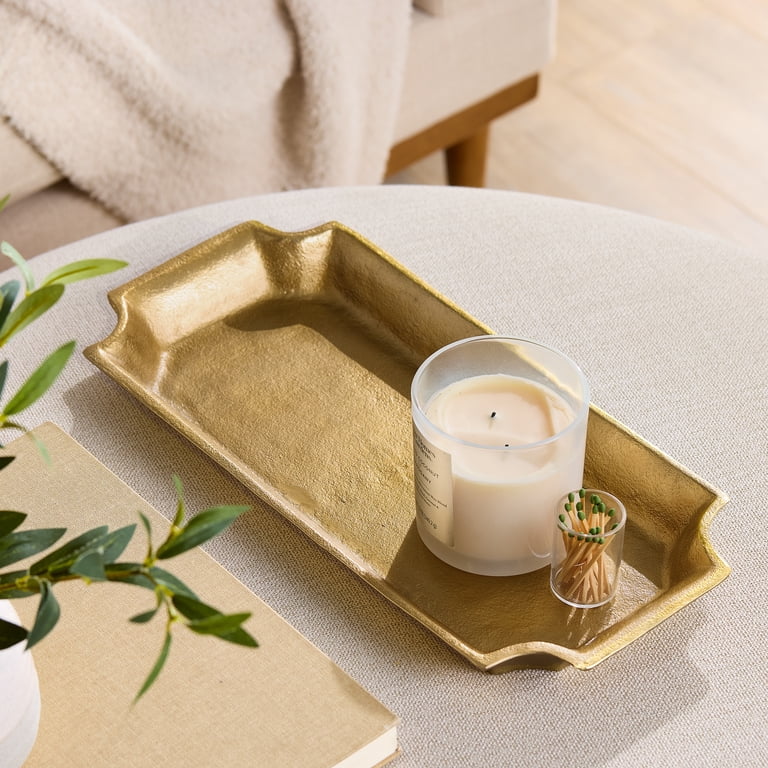 Better Homes & Gardens Gold Cast Metal Decorative Tray photo 8