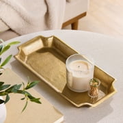 Better Homes & Gardens 17x8 Gold Cast Metal Decorative Tray