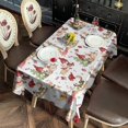thumbnail image 2 of Multicolor Christmas Pattern Rectangle Tablecloth 60"x120",Waterproof Polyester Rectangle Table Cloth, Wipeable Spillproof Polyester Tablecloth for Dining, Camping, Indoor and Outdoor, 2 of 6