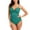 AG, variant on Sngxgn Womens Scoop Neck Cut Out Front Lace Up Back Swimsuit(Green,XL)