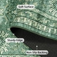 thumbnail image 5 of Lahome 10'x14' Vintage Floral Area Rug, Washable Rugs for Living Room, Soft Non-Slip Low-Pile Stain Resistant Non-Shedding Carpet for Bedroom Dining Room Office, Large Boho Rug, Dark Green, 5 of 10