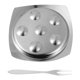 thumbnail image 1 of Plato para caracoles, juego de tenedores para caracoles, platos de acero inoxidable para caracoles, plato para caracoles para restaurante, cocina, servicio, 1 of 1