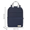 thumbnail image 3 of AMERTEER Unisex Casual Backpack Versatile School Bookbag Commuting Rucksack (Navy Blue), 3 of 6