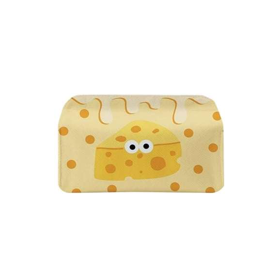 Butter Dish with Cartoon Cheese Print Durable Food Grade Material Lid for Kitchen Table Storage and Serving