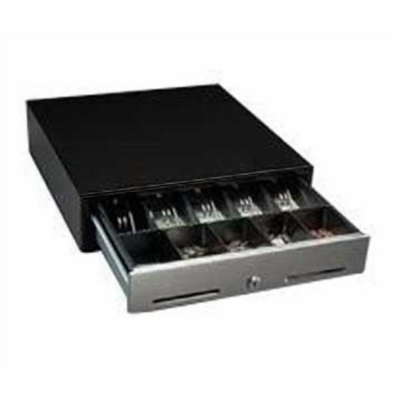 NCR 2186-6400-9090 - BLACK COMPACT CASH DRAWER W/US TILL KIT