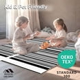 thumbnail image 4 of ODIKA 8'x10' Machine Washable Non-Slip Area Rug, Chic Striped Ultramodern Fashionable Trendy Aesthetic Accent High Traffic Rug, Black, 585933, 4 of 5