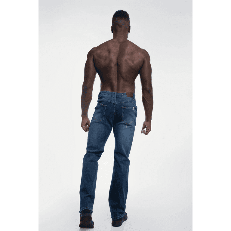 Barbell Apparel Men s Relaxed Athletic Fit Jeans Medium Distressed