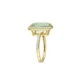 thumbnail image 2 of 6.87 Carat (Ctw) Green Quartz and White Topaz Ring in Yellow Sterling Silver for Women, 2 of 6