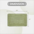 thumbnail image 5 of Better Trends 17" x 24" Bathroom Rug – 100% Cotton, Extra Soft Tufted Reversible Bath Mat, Water-Absorbent, Machine Washable (Sage) Lilly Crochet Collection, 5 of 7