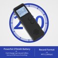 thumbnail image 2 of Arealer 16GB Digital Voice Recorder Voice Activated Recorder Noise Reduction Dictaphone MP3 Player HD Recording 10h Continuous Recording Line-In Function for Meeting Lecture Interview Class MP3 Reco, 2 of 7