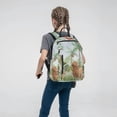 thumbnail image 5 of Honeii Watercolor African Animals Wildlife Print Lightweight Backpacks,Carry on Backpack,Durable Backpack for School, Work & Travel, 5 of 7
