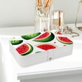 thumbnail image 6 of Watermelon Decorative PU Leather Earring and Jewelry Organizer Box with Removable Compartment, Portable, 6 of 6