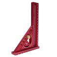 thumbnail image 1 of Imperial 3D Multi Angle Measuring Ruler,45 / 90 Degree Aluminum Alloy Woodworking Square Protractor, Miter Triangle Ruler High  Layout Measuring Tool for Engineer, 1 of 7