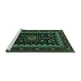 thumbnail image 2 of Ahgly Company Machine Washable Indoor Round Persian Turquoise Blue Traditional Area Rugs, 3' Round, 2 of 4
