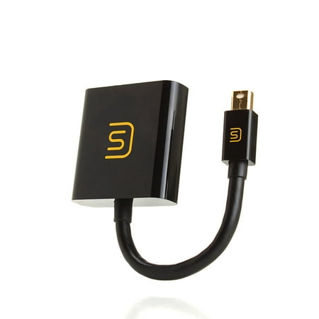 Mini DisplayPort to HDMI Adapter by DATASTREAM with Gold Plated Connectors, Full HD 1080p and Dolby Digital HD Audio Support - Connect Surface Pro, Laptop, or Tablet to TV, Monitor,