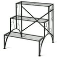 thumbnail image 5 of Topbuy Metal 3-Tier Plant Stand Flower Pot Plant Shelves Flower Pot Organizer Rack Suitable for Indoor & Outdoor, 5 of 5