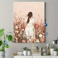 thumbnail image 4 of Girl in Flower Field Canvas Wall Art，Suitable for Living Room， Bedroom， Office， Bathroom， and Dinning Room Decoration, 4 of 8