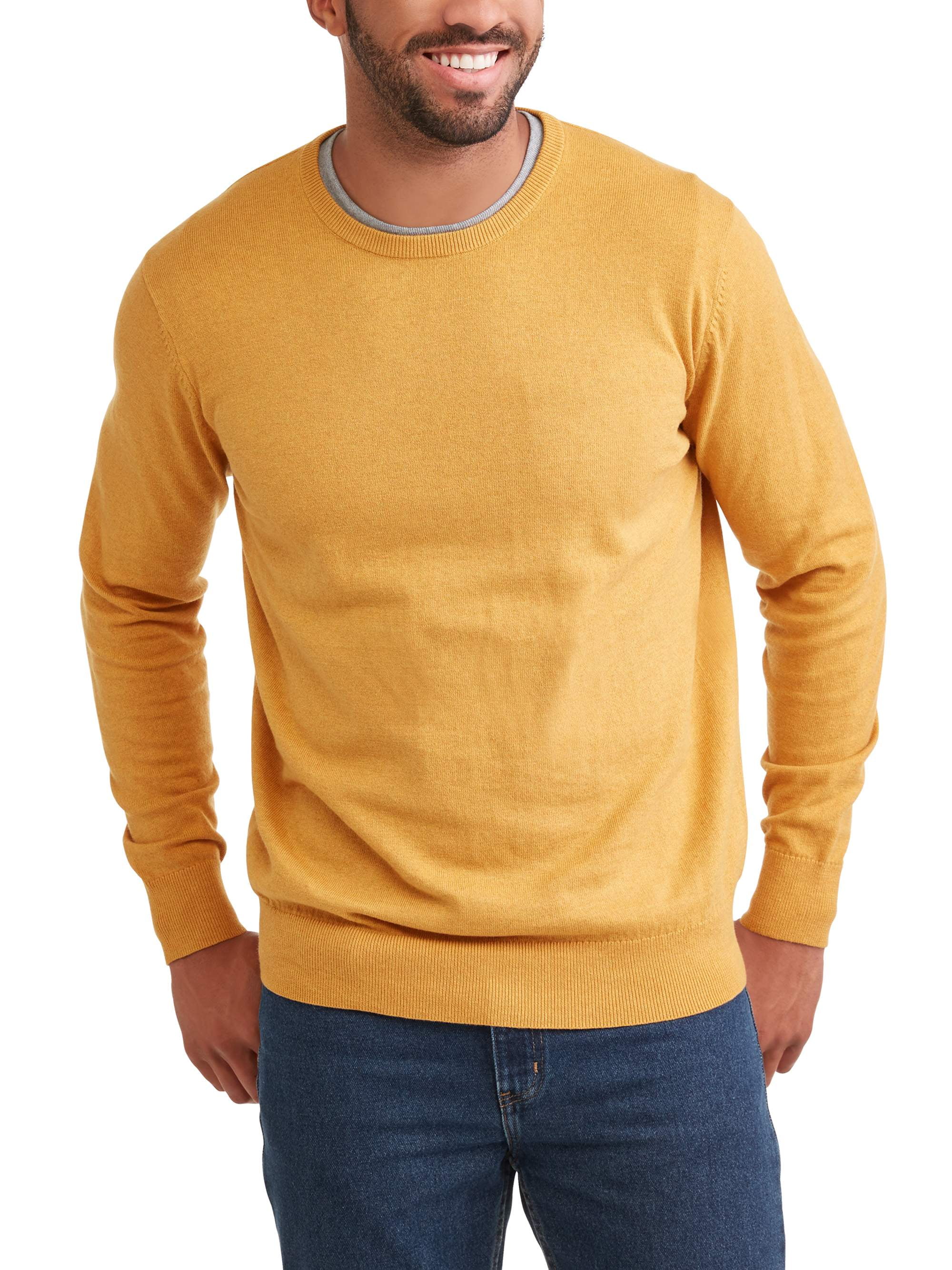 Men's Crew Sweater, Up to Size 5XL