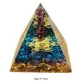 thumbnail image 2 of Pirámide de orgón Cristal natural Amatista Peridoto Piedra curativa Generador de energía Ehuebsd Libre de BPA, 2 of 6