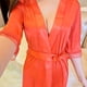 thumbnail image 3 of Camisón sexy para mujer, camisón de encaje, color sólido, albornoz, ropa de dormir, rojo sidaley AP001161-01B, 3 of 5