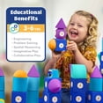 thumbnail image 3 of Blockaroo Magnetic Foam Building Blocks XL Builder Set – 100-Piece STEM Toy Set for Kids Ages 3+, 3 of 7