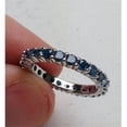 thumbnail image 2 of Pompeii 1ct Blue Diamond Eternity Ring 14K White Gold (Blue,I1-I2), 2 of 3