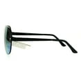 thumbnail image 3 of Mens Futuristic Robotic Rusta Color Mirror Shield Aviator Sunglasses Black Pink Green, 3 of 4