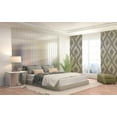 thumbnail image 6 of Inspired Surrounding Single Window Panel with Rod Pocket, Grey Jacquard, 6 of 9