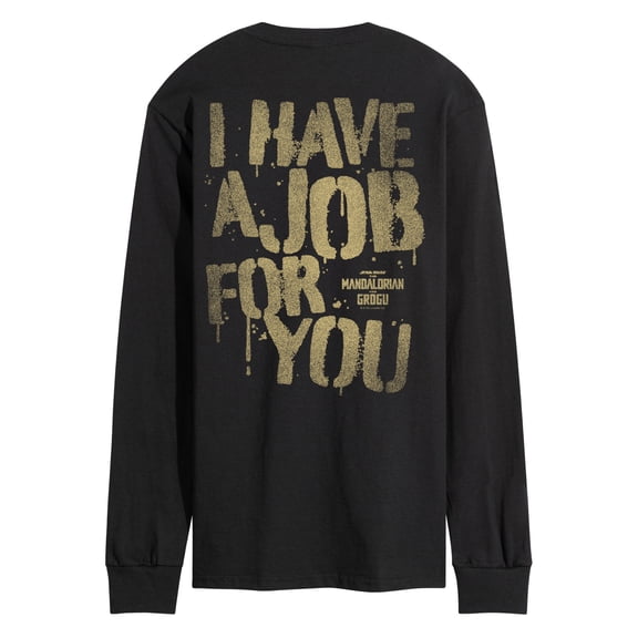 The Mandalorian And Grogu - Have Job For You - Men's Long Sleeve Graphic T-Shirt