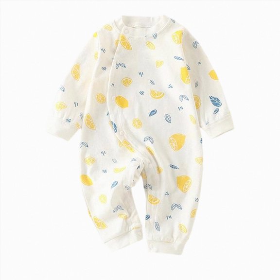 Newborn Baby Boy Fall Outfit Romper Embroidery Long Sleeve Jumpsuit Bodysuit Infant Winter Clothes