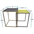 thumbnail image 4 of Noble House Cosmic Metal Nesting Tables - Square, 4 of 4