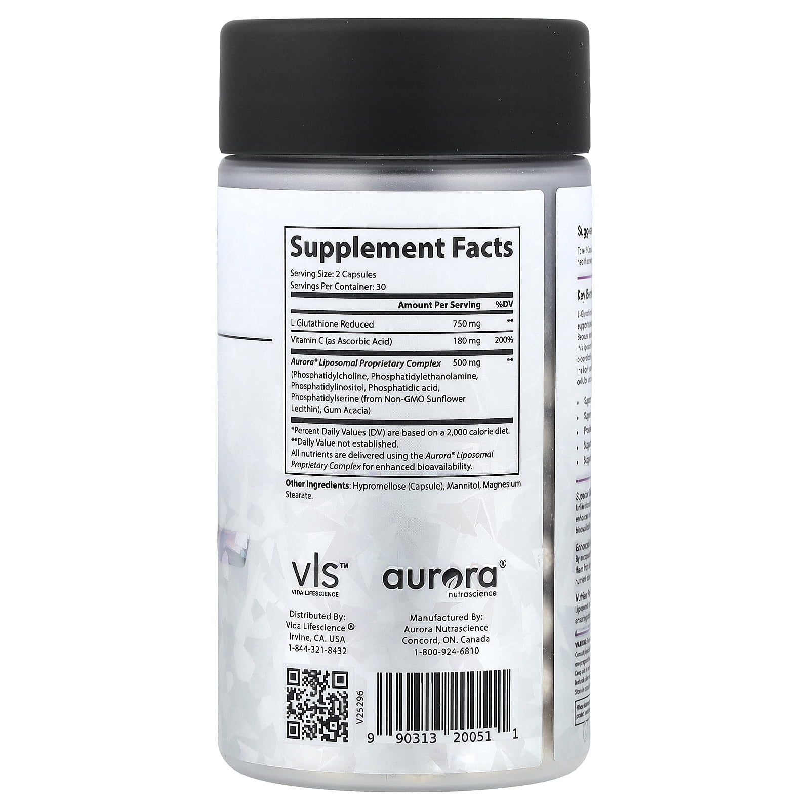 Aurora Nutrascience Glutathione, 60 Capsules