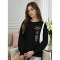 thumbnail image 2 of Women Christian Sweatshirt Jesus is the Light Graphic Shirt Casual Crew Neck Top, 2 of 7