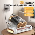 thumbnail image 6 of Upgrade Wireless Mattress Vacuum Cleaner, 16Kpa Suction, 253.7nm UV Lamp, 80000RPM Ultrasonic, Dual Cup, Handheld Portable for Bed Sofa Carpet, 6 of 12