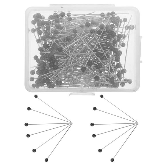 Raindrops 250pcs Black Sewing Needles for Crafts, 38mm Length, Suitable for Plastic and Metal, Easy to Handle and