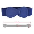 thumbnail image 3 of DARING DIVA Women's Interlock Faux Leather Elastic Buckle Belt 37"x49" Blue, 3 of 8