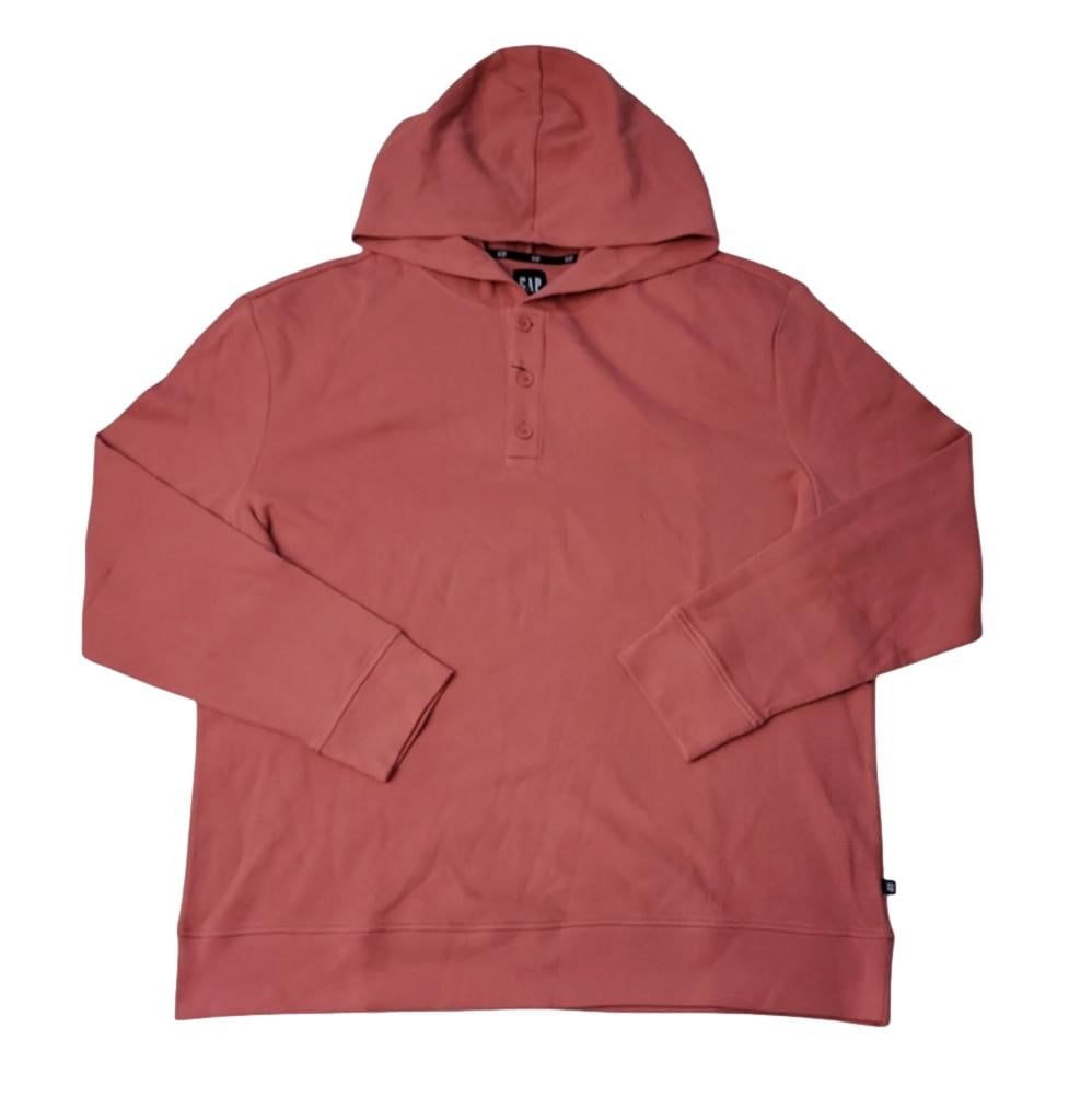 80's〜90's old gap henley neck hoodieGap Men's Henley Hoodie Cream