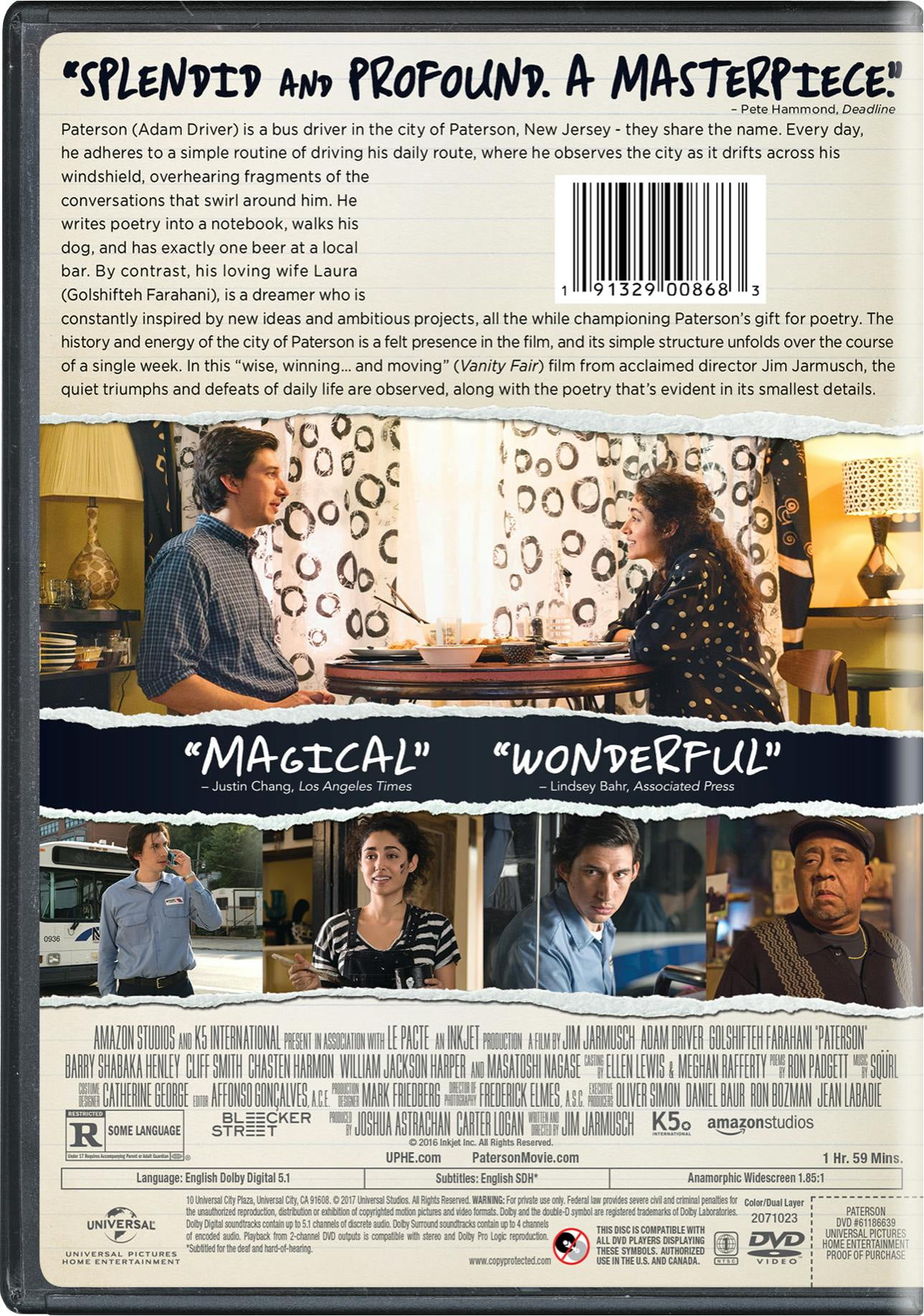 Universal Studios - Paterson [DIGITAL VIDEO DISC]