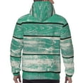 thumbnail image 7 of Picia Old Green Wooden Pattern Casual Men's Hoodie - Lightweight Hooded Sweatshirt with Kangaroo Pocket, Comfortable Pullover for Everyday, Travel-4X-Large, 7 of 7