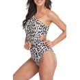 thumbnail image 3 of BeautyIn Womens Cut Out One Piece Swimsuits One Shoulder Padded Monokini Swimwear, 3 of 7