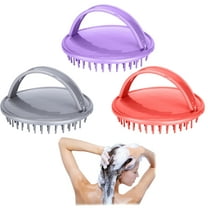 Tkrady 3Pcs Shampoo Brush Scalp Massager Scalp Anti-dandruff Brush Shampoo Supplies Hair Cleaning Tools