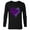 Black, variant on Disney Descendants 2 Mal Dragon - Long Sleeve T-Shirt for Men- Customized-Athletic Heather