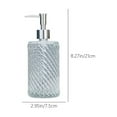 thumbnail image 3 of Nrmrqz Pump Bottle Dispenser 420ml Thick Glass Pump Bottle, Clear Lotion Dispenser for Bathroom Plastic Soap Dispenser, 3 of 6