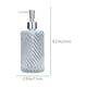 thumbnail image 3 of Botella dispensadora de jabón de vidrio 420 ml Contenedor recargable engrosado transparente | Bomba blanca para champú loción lavado a mano | Accesorio de encimera de baño moderno multiusos, 3 of 6