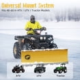 thumbnail image 3 of PPOLB Universal ATV/UTV Snow Plow Kit - 48"/60" Steel Blade, 5-Position Angle, Heavy-Duty Frame, Quick Mount (Winch Sold Separately) - Yellow, 3 of 7
