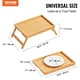 thumbnail image 1 of Bandejas de Cama VEVOR Paquete de 2 con Patas Plegables de Bambú, 1 of 8