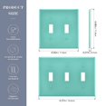 thumbnail image 3 of Dailycode Light Switch Plate Covers 2 Gang Wall Plate Plastics Outlet Covers for Kitchen Home Office Decor Calamine Blue, 3 of 8